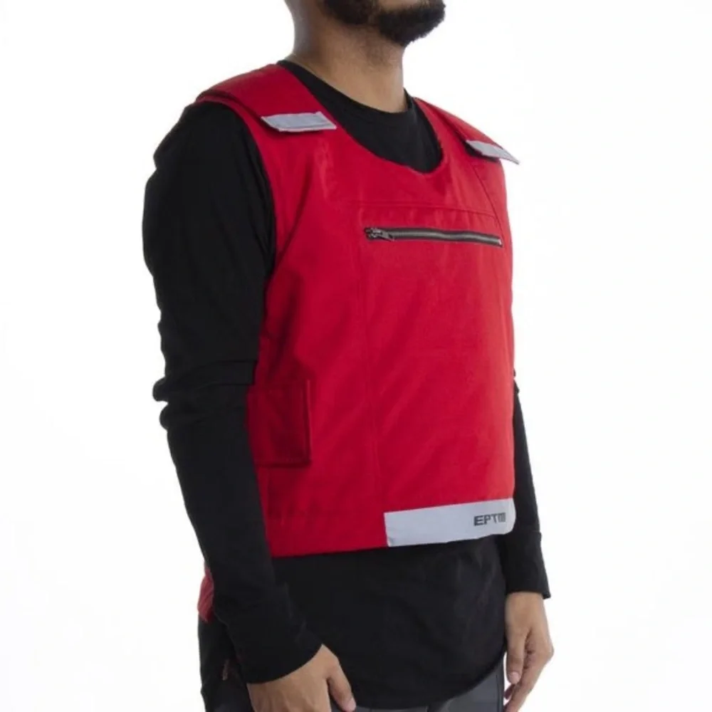 EPTM The Perfect Example Reflective Flow Urban Dance Hiphop Rapper Red Vest Mens